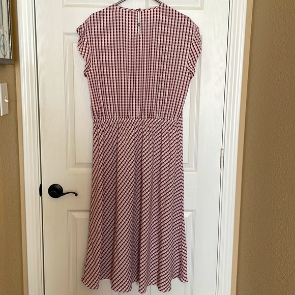NWT Draper James Gingham Keyhole Midi Dress - Picture 8 of 8